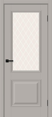 Классик-13 Grey Silk White Сrystal